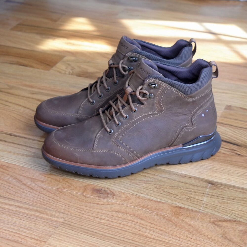 Rockport NEW Total Motion Men’s Waterproof Sport Brown Hiking Boot C15723 9.5W